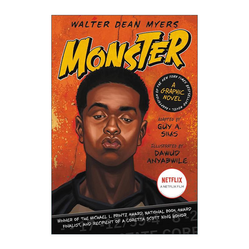 英文原版 Monster 怪物 漫画版 沃尔特·迪恩·迈尔斯 2000年普利兹奖 英文版 进口英语原版书籍