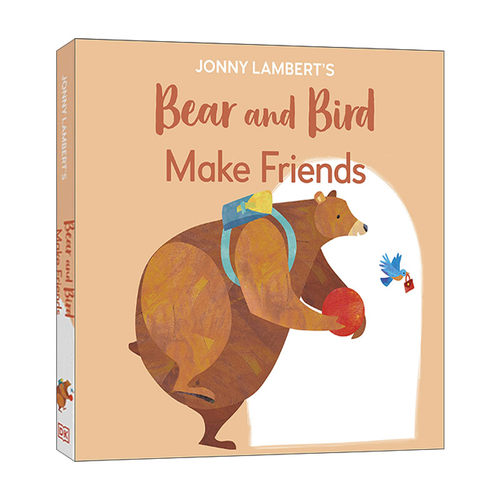 英文原版 Jonny Lambert's Bear and Bird Make Friends 熊与鸟 交朋友 儿童绘本 纸板书 英文版 进口英语原版书籍