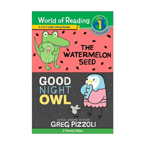 英文原版 World of Reading Watermelon Seed  the and Good Night Owl 2-In-1 Listen-Along Reader 英文版 进口英语原版书籍
