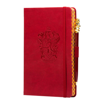 英文原版 Harry Potter Gryffindor Classic Softcover Journal with Pen 哈利波特 格兰芬多学院 皮革笔记本 带格兰芬多狮子笔