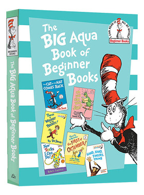 英文原版 精装 The Big Aqua Book of Beginner Books 苏斯博士系列 初学者绿色大书 英文版儿童全英语书