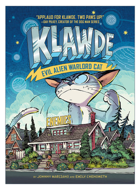 英文原版 Klawde Evil Alien Warlord Cat 02 Enemies 邪恶猫大帝克劳德系列2 儿童章节桥梁书 幽默科幻小说 英文版 进口英语书籍