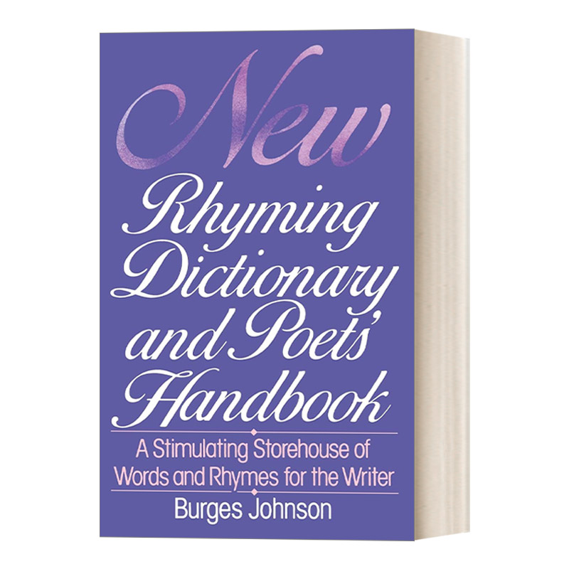 英文原版 New Rhyming Dictionary and Poets' Handbook新英语押韵词典和诗人手册英文版进口英语原版书籍