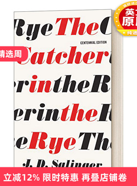 英文原版小说 The Catcher in the Rye 麦田里的守望者 100周年纪念版 英文版 进口英语原版书籍