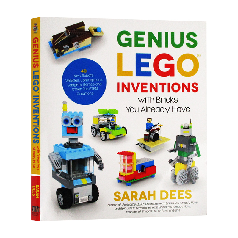 乐高天才发明家 英文原版 Genius LEGO Inventions with Bricks You Already Have 乐高搭建手册 乐高搭建指南 英文版进口英语书籍