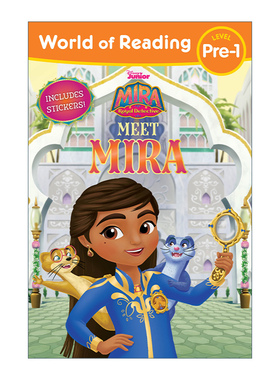 英文原版 World of Reading Mira  Royal Detective Meet Mira 迪士尼阅读世界分级读物L1 带贴纸 英文版 进口英语原版书籍