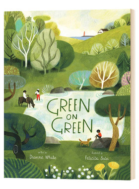 踏青 英文原版 精装绘本 Felicita Sala Green on Green 自然的颜色  英文版 进口英语书籍儿童全英语书