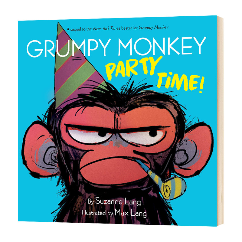 暴躁的猴子派对时间到了 英文原版 精装 Grumpy Monkey Party Time 儿童英语绘本 英文版进口原版书籍 Suzanne Lang