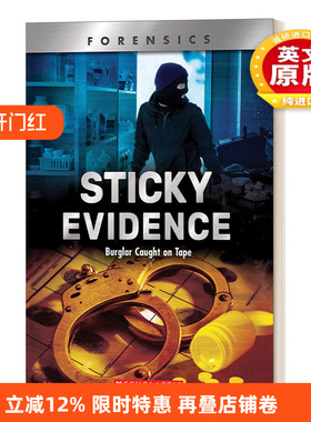 英文原版 Sticky Evidence Burglar Caught on Tape Xbooks系列 粘性证据 用胶带抓获窃贼 科普知识绘科普读物 进口英语原版书籍