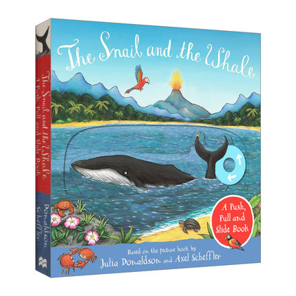 英文原版 The Snail and the Whale A Push Pull and Slide Book 小海螺和大鲸鱼 英文版 进口英语原版书籍