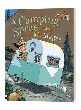 英文原版 A Camping Spree with Mr Magee 与马吉先生的野营派对 儿童系列书籍 精装 英文版 进口英语原版书籍