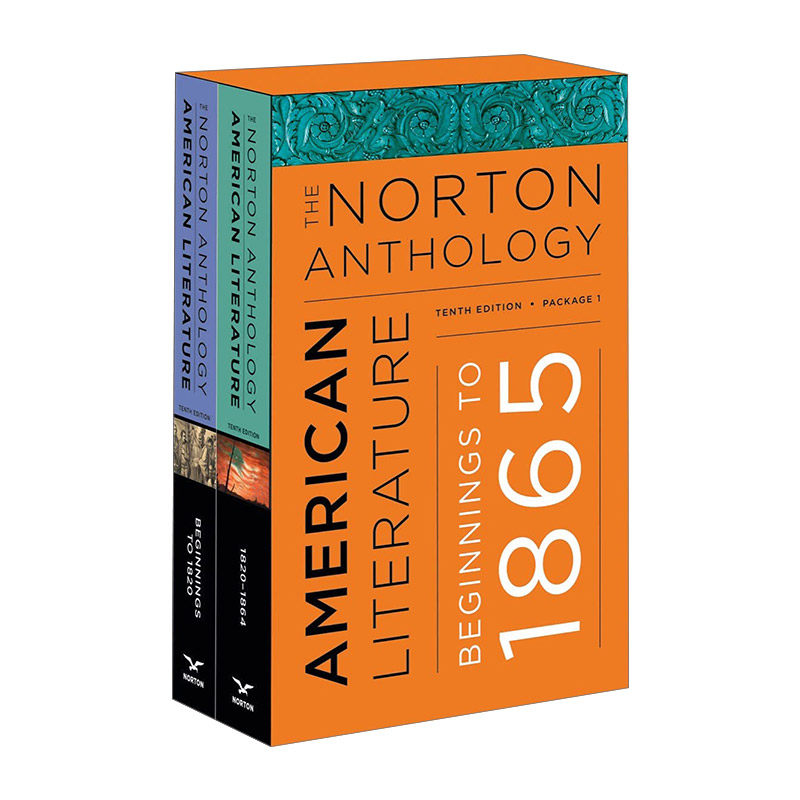 英文原版 The Norton Anthology of American Literature 诺顿美国文学 第十版 套装一 卷A+B 含注册码 英文版 进口英语原版书籍