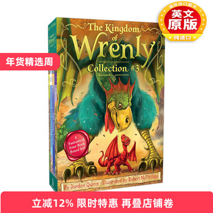 英文原版小说 The Kingdom of Wrenly Collection 3 儿童魔法故事 Wrenly王国系列9-12册盒装 英文版 进口英语原版书籍