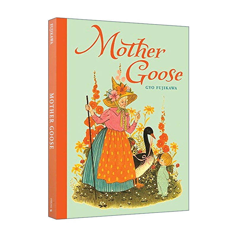 英文原版 Mother Goose 鹅妈妈经典儿歌童谣集100余首 大开精装彩色插图版 Gyo Fujikawa 英文版 进口英语原版书籍