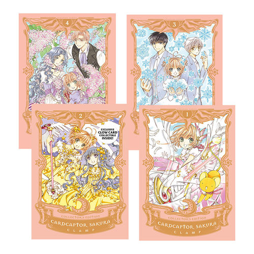 英文原版 Cardcaptor Sakura Collector's Editon 魔卡少女樱 百变小樱1-4册 爱藏版 漫画 精装 英文版 进口英语原版书籍