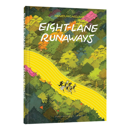 英文原版 精装 Eight Lane Runaways 跑道上的八个逃亡者 漫画小说 图像小说 英文版 进口英语原版书籍