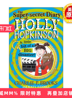 英文原版 Holly Hopkinson: a Little Bit of a Big Disaster 霍莉的超级秘密日记2 青少年幽默插画故事书 进口英语原版书籍