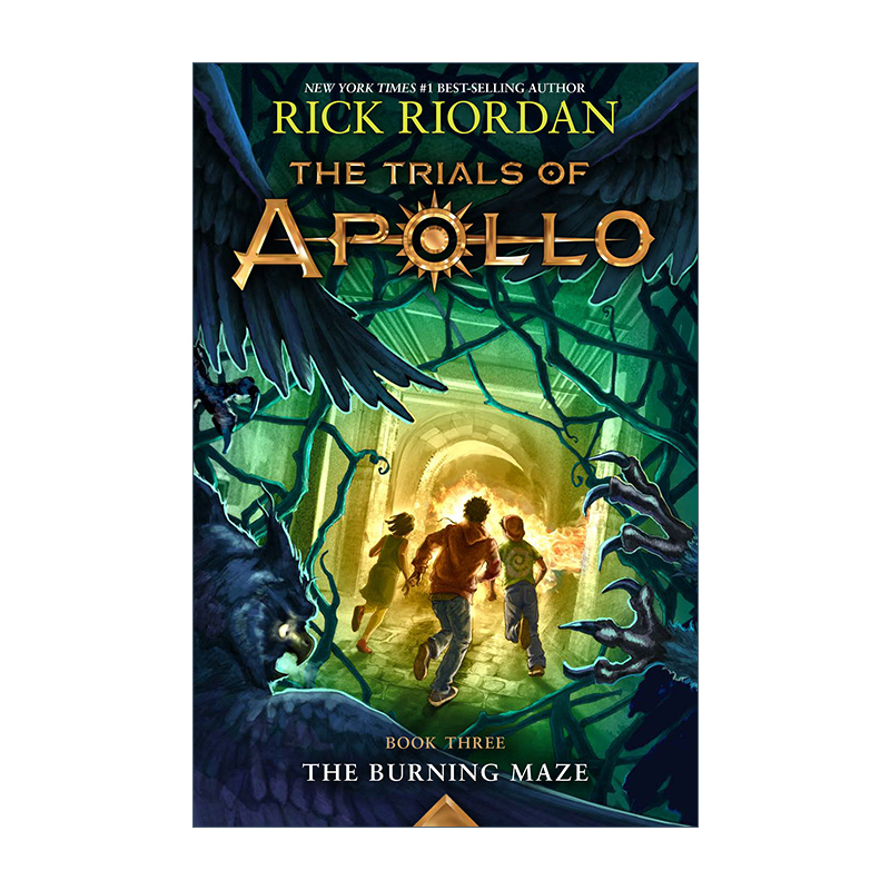 英文原版 The Trials of Apollo 3 The Burning Maze 阿波罗的审判3 英文版 进口英语原版书籍