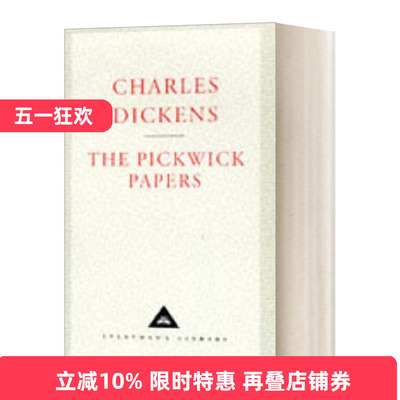 英文原版小说 The Pickwick Papers 匹克威克外传 查尔斯·狄更斯 Everyman精装收藏版 英文版 进口英语原版书籍