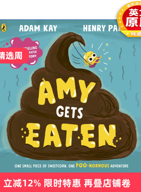 英文原版 Amy Gets Eaten 艾米被吃掉啦 儿童食道消化科普绘本 英文版 进口英语原版书籍
