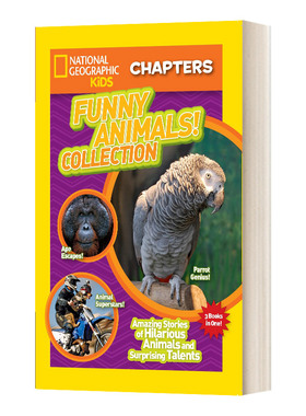 英文原版 National Geographic Kids Chapters 国家地理儿童章节书 搞笑动物合集 有趣的动物 英文版 进口英语书籍