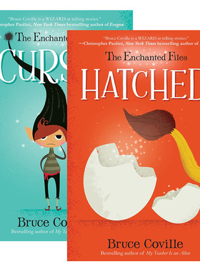 英文原版 The Enchanted Files 魔法档案系列 2册 儿童奇幻侦探冒险小说 Bruce Coville 魔咒 孵化 英文版 进口英语原版书籍