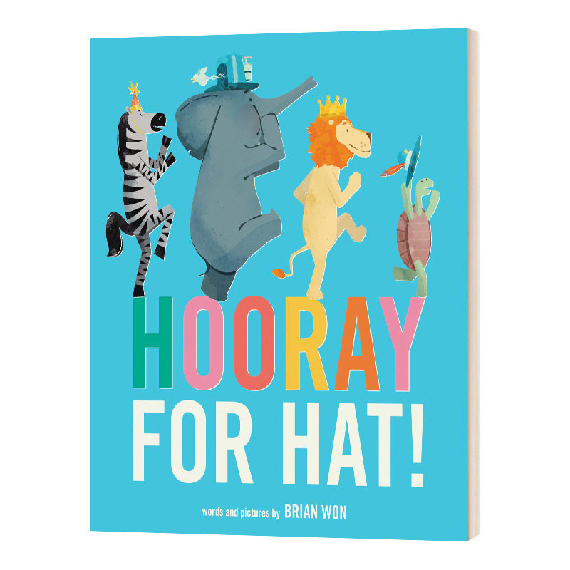 英文原版 hooray for hat board book 帽子万岁 纸板绘本 英文版 进口