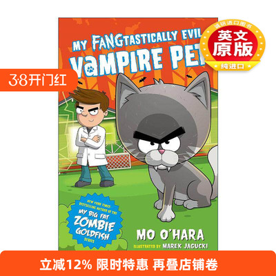 英文原版 My FANGtastically Evil Vampire Pet 我的邪恶吸血鬼宠物1 章节桥梁书 英文版 进口英语原版书籍