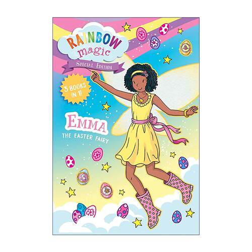 英文原版 Rainbow Magic Special Edition 3 Books In 1 Emma The Easter Fairy 彩虹魔法特辑3合1 复活节仙子艾玛 进口英语书籍