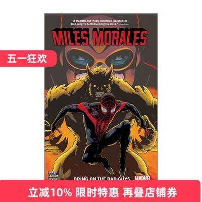 英文原版 Miles Morales Vol.2 Bring on the Bad Guys 迈尔斯·莫拉莱斯系列 卷二 漫威漫画 蜘蛛侠 英文版 进口英语原版书籍
