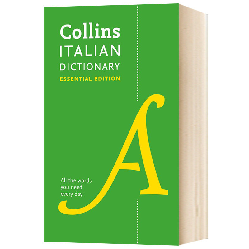 柯林斯意大利语词典 英文原版 collins italian essential dictionary