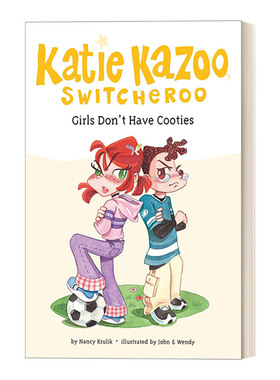 英文原版 Girls Don't Have Cooties #4 Katie Kazoo Switcheroo 凯蒂·卡祖系列4 女孩奇幻冒险主题章节桥梁书 Nancy Krulik 进口