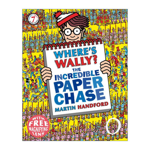 英文原版 Where's Wally The Incredible Paper Chase 沃利在哪里 纸片游戏 英文版 进口英语原版书籍