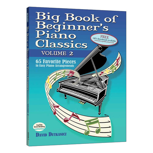 正版 Big Book of Beginner’s Piano Classics Volume Two: 57 Favorite Pieces in Easy Piano Arrangements with Downl 英文版