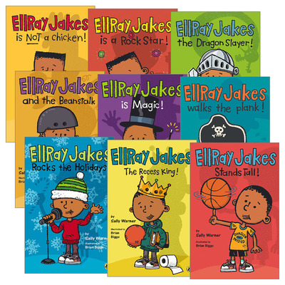 英文原版 EllRay Jakes 埃雷·杰克系列1-9册 Sally Warner 6-8岁儿童社交友谊小说 摇滚明星 走跳板 屠龙者 英文版 进口英语书籍