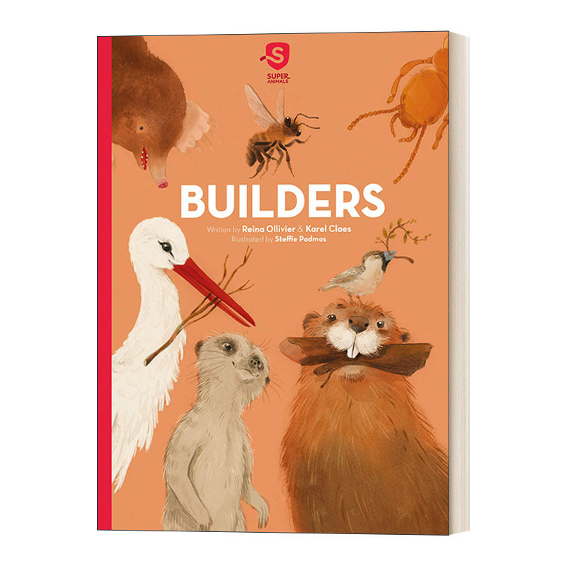 英文原版 Builders Super Animals 1 超级动物1 动物建筑师 儿童精装生物学科普绘本 亲子图画书 5岁以上 英文版 进口英语书籍