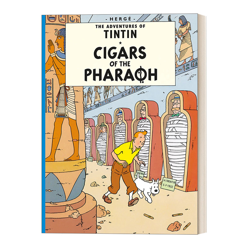 英文原版 Cigars Of The Pharaoh 丁丁历险记之法老的雪茄 英版 The Adventures Of Tintin 英文版 进口英语原版书籍