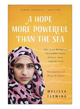 英文原版 A Hope More Powerful Than the Sea 海的那一边 叙利亚女孩Doaa的逃亡之旅 青少年版 英文版 进口英语原版书籍