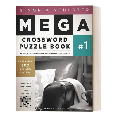 英文原版 Simon & Schuster Mega Crossword Puzzle Book #1 西蒙与舒斯特超级纵横字谜书1 英文版 进口英语原版书籍