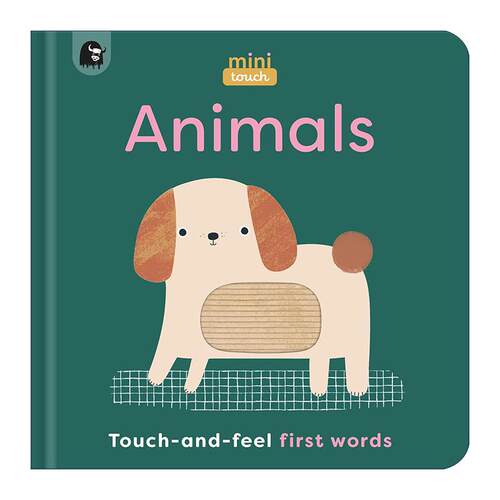 英文原版 MiniTouch Animals 迷你触摸书 动物 儿童词汇启蒙认知纸板书绘本 英文版 进口英语原版书籍