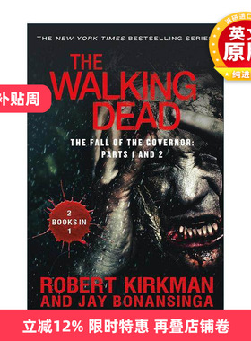 英文原版 The Walking Dead The Fall of the Governor Parts 1 and 2 尸走肉 州长的衰落2合1 影视小说 英文版 进口英语原版书籍