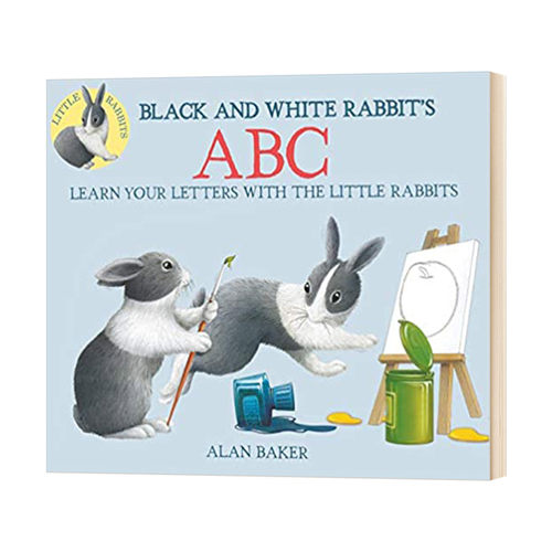 黑白兔子的Abc 英文原版 精装 Black and White Rabbit's Abc 儿童英语单词启蒙读物 英文版进口原版书籍