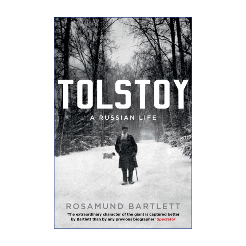 英文原版 Tolstoy 托尔斯泰大传 一个俄国人的一生 罗莎蒙德 巴特利特 英文版 进口英语原版书籍