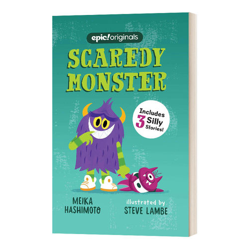 英文原版 精装绘本 Scaredy Monster 胆怯的怪物 英文版 进口英语原版书籍儿童全英语书