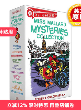 英文原版 Miss Mallard Mysteries Collection 鸭侦探马拉德小姐探案集10册盒装 英文版 进口英语原版书籍