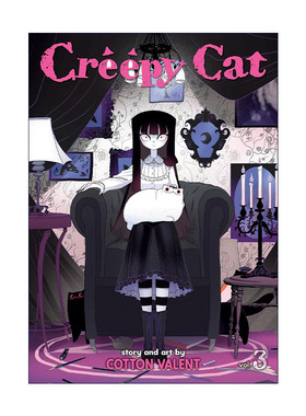 英文原版 Creepy Cat Vol.3 猫和我的奇妙生活 卷三 幽默漫画 Cotton Valent 英文版 进口英语原版书籍