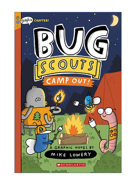 英文原版 Bug Scouts 2 Camp Out 臭虫侦察兵2 学乐漫画 初级章节书 儿童幽默冒险故事 英文版 进口英语原版书籍