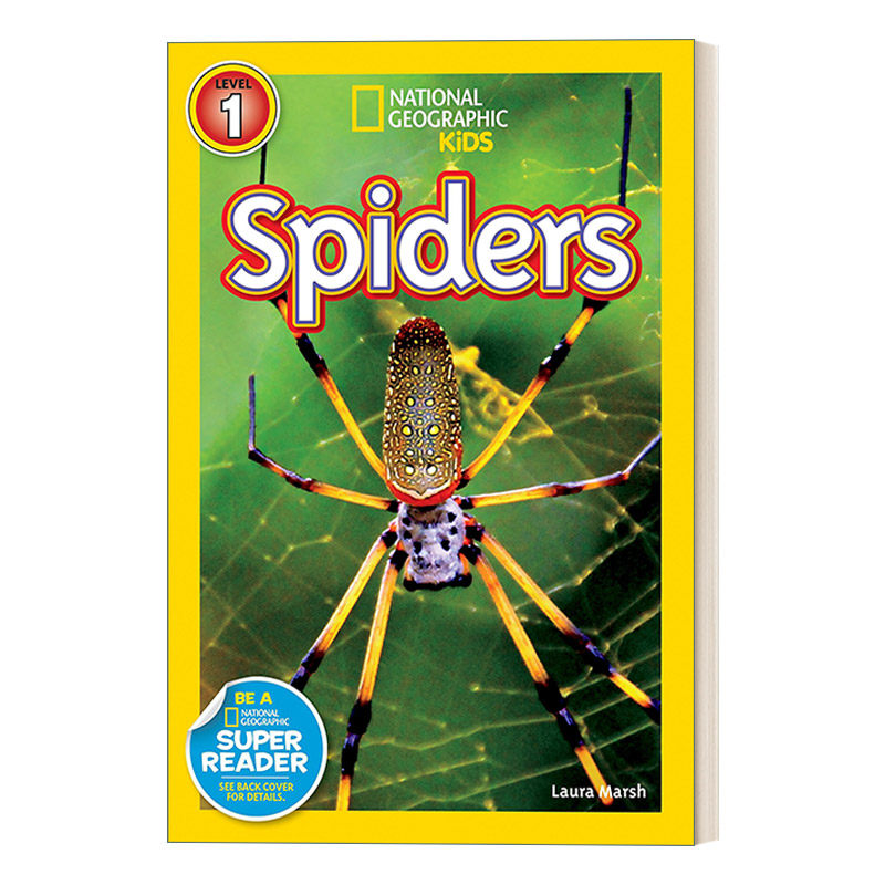 l1 spiders 国家地理儿童分级读物第1级 蜘蛛 英文版 进口英语原版
