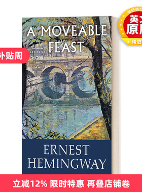 英文原版 A Moveable Feast 流动的盛宴 海明威 英文版 进口英语原版书籍