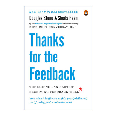 英文原版 Thanks For the Feedback 高难度谈话Ⅱ 感恩反馈 Douglas Stone 英文版 进口英语原版书籍